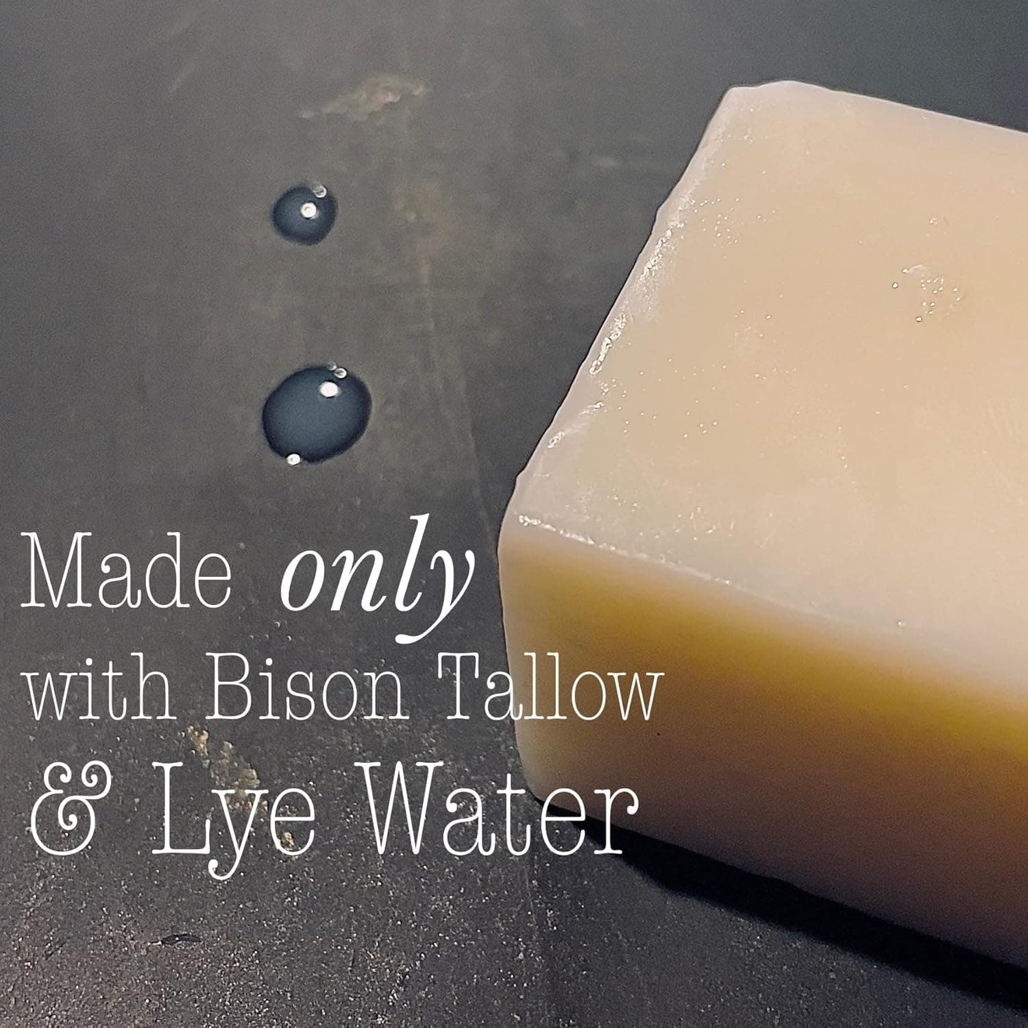 Pure Bison Tallow Buff Soap Bar, Unscented, (2 pack) view 8