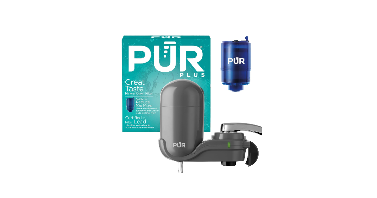 PUR Plus Vertical Faucet Mount Water Filtration System safety rating ...